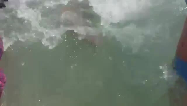 Het water in!