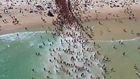 Drone beelden nieuwjaarsduik