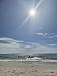 Genieten op het strand in de zon