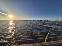 Uitzicht vanaf de pier
