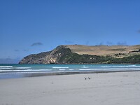 Uitzicht vanaf strand