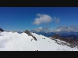 vanaf de top op de Hintertuxer gletsjer op 3250 meter!