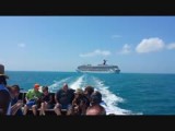 Met de tenderboot vanaf cruiseschip naar Belize city (2015)