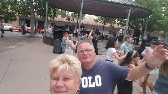 dansen op het Plaza Santa Fe plein (2018)