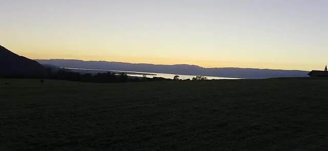 Uitzicht op het meer van Genève