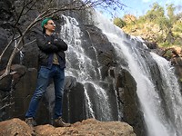 Ik en Mackenzie Falls