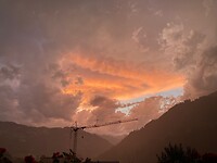 Onweer op komst in Fideris