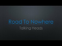 Talking Heads Road To Nowhere Lyrics