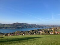 Lekker geklommen om het Lac du Paladru te bewonderen