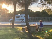 Picknicken aan de rand van het duingebied