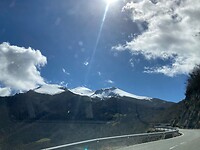 Uitzicht onderweg naar boven in de Picos