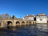 De brug in Chaves, aan de overkant start de N2