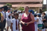 Schoolmeisje wil wel op foto