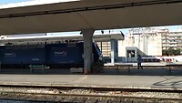 Met de Griekse graffiti trein