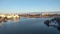 Mooi uitzicht vanuit de metro