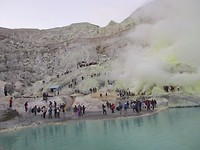 29 juli -we waren niet alleen op de Ijen vulkaan