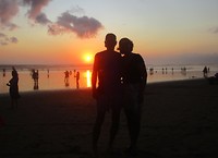 11 september - zonsondergang op het strand van Seminyak