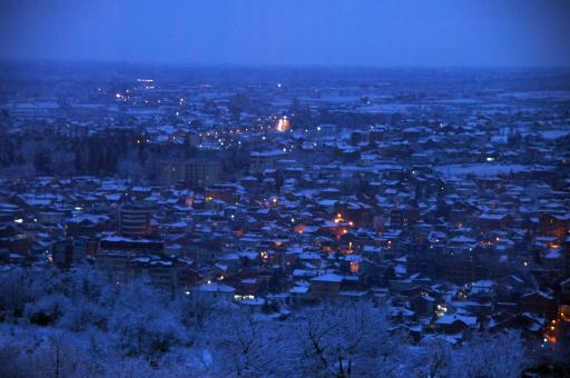 Uitzicht over Peja