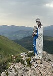 Maria & Jezus beeld in de Pyreneeën