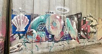 Graffiti en altijd weer de Jacobschelp