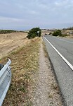 Soms ‘loopt’ de route gewoon langs de weg