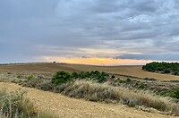Sunrise & dark clouds