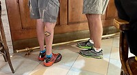 Tattoo on a leg ‘ Camino ‘