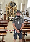 Me in a Church in Santiago de Compostella