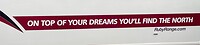 On top of your dreams you’ll find the north