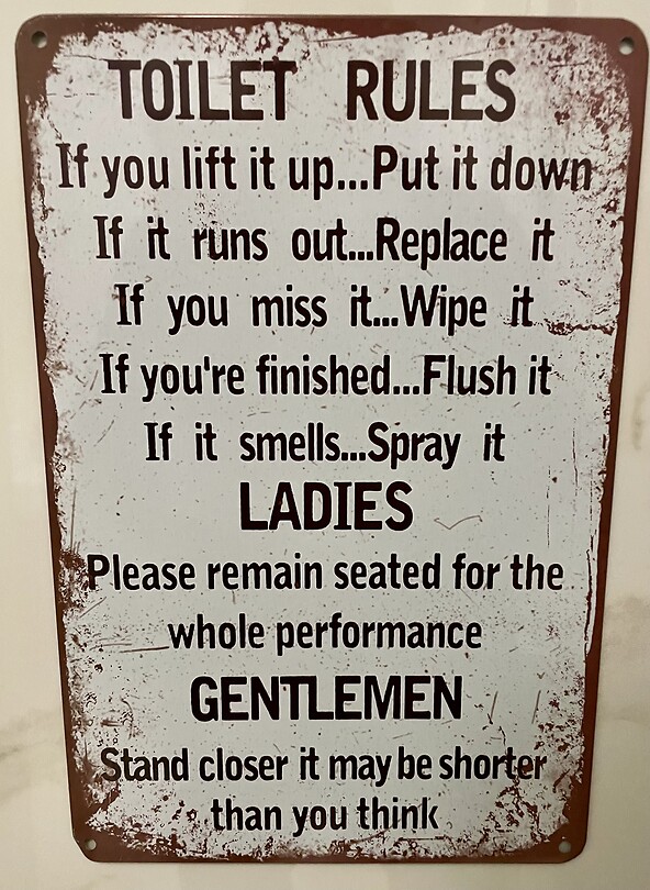 Toilet Rules
