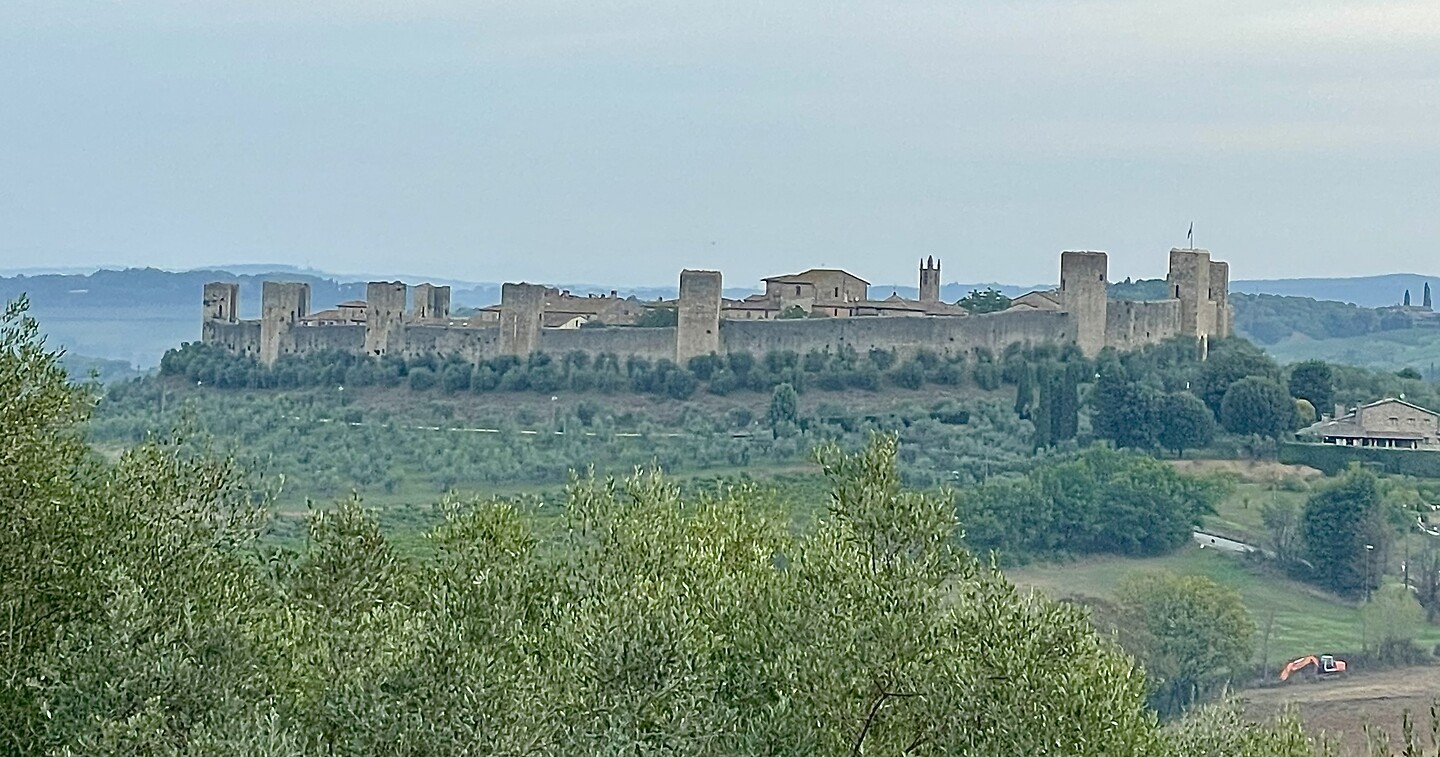Zicht op Monteriggioni