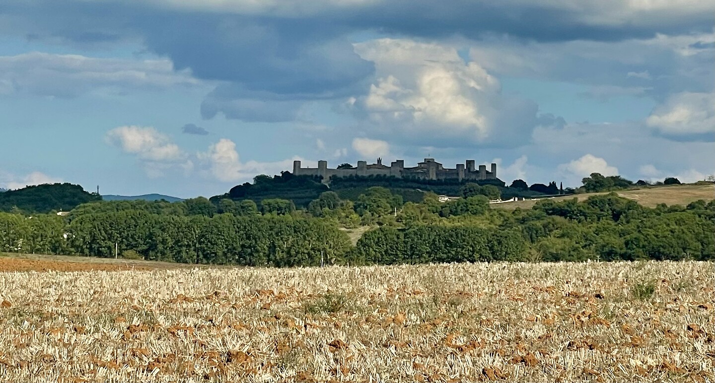 Zicht op Monteriggioni
