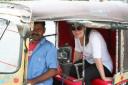 Grace in moto rickshaw
