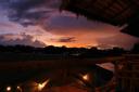 Zonsondergang over the river Kwai