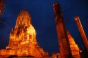 Tempel in Ayutthaya @ night