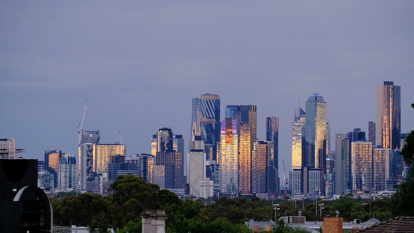Melbourne in de ochtendgloren