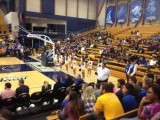 Cheerleaders at Basketball Game