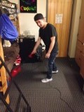 George cleaning