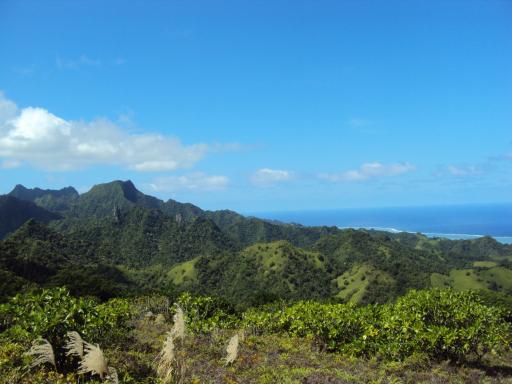 Cook Islands - uitzicht vanaf berg