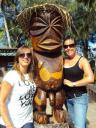 Cook Islands - met de mascotte van het eiland