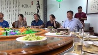 Eten met de directie van TCM Uiversiteit