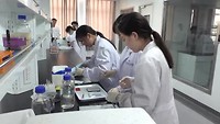 Studenten aan het testen op de Universiteit