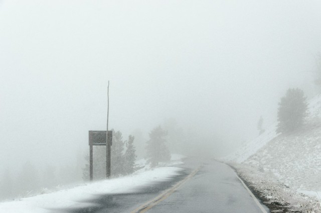 16-09-2015 on a way in Crater Lake NP - let it snow