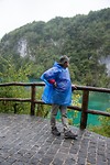 Joan in zijn regen outfit