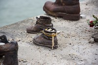 Bronzen schoenen aan de Donau