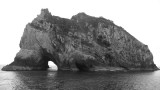 Piercy Island, bekende "Hole in the Rock"