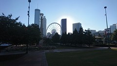 Skyline vanaf het Olympic Park