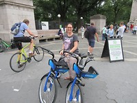 City gefietst in Central Park