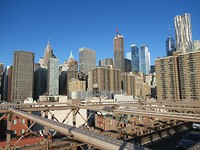 Uitzicht vanaf de Brooklyn Bridge