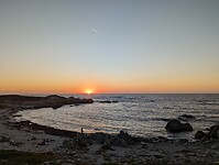 Zonsondergang vlakbij onze cottage